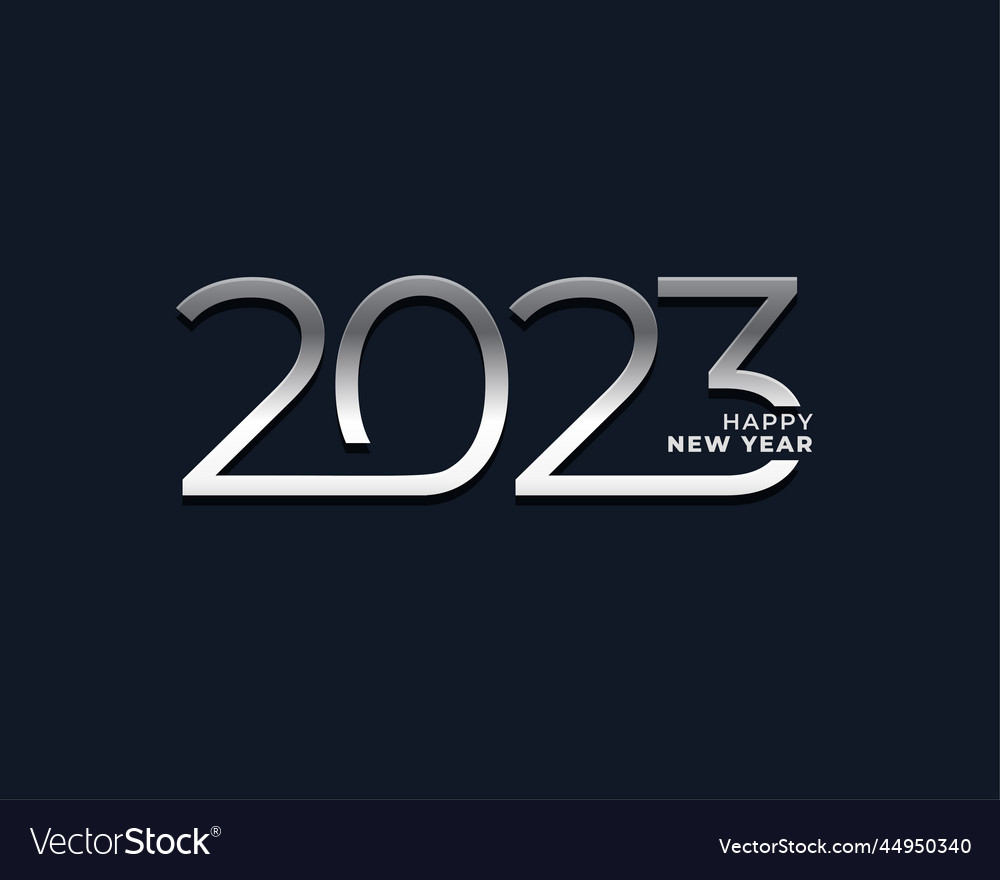 Minimal style new year 2023 greeting banner design