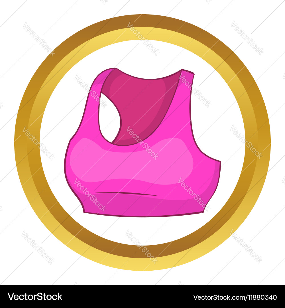 Sports bra icon Royalty Free Vector Image VectorStock