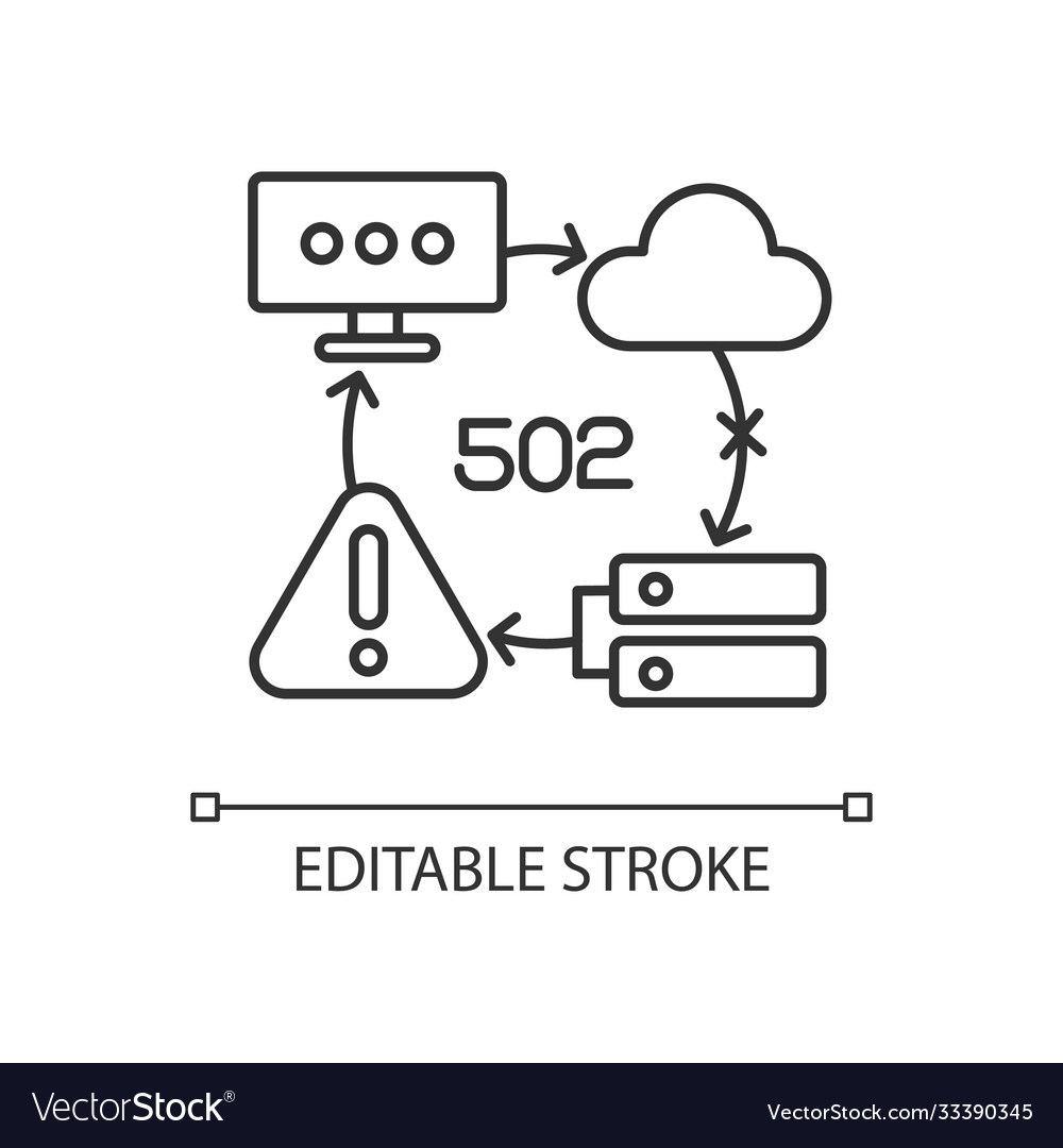502 code. Web Gateway icons