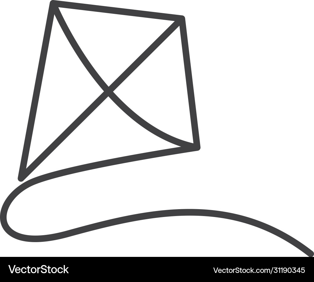 Kite logo Royalty Free Vector Image - VectorStock