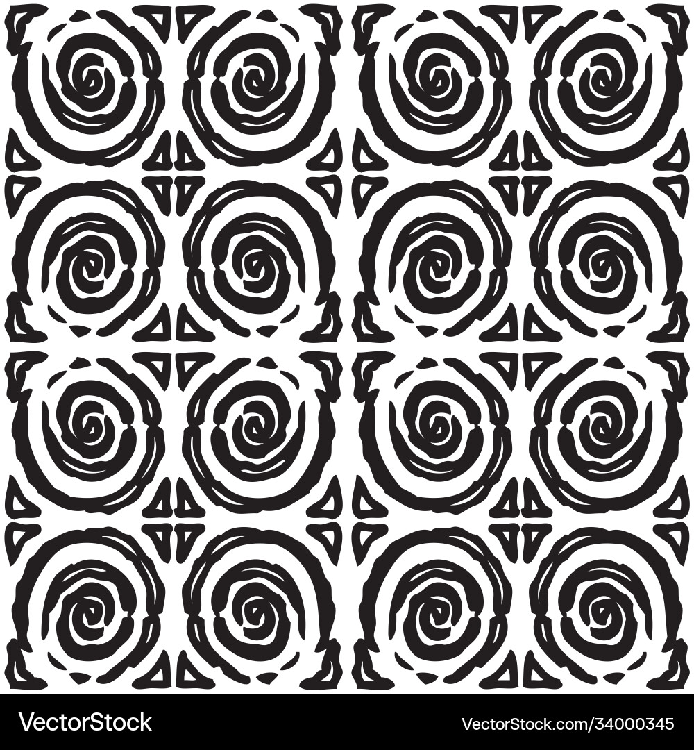 Seamless background drawn abstract elements Vector Image