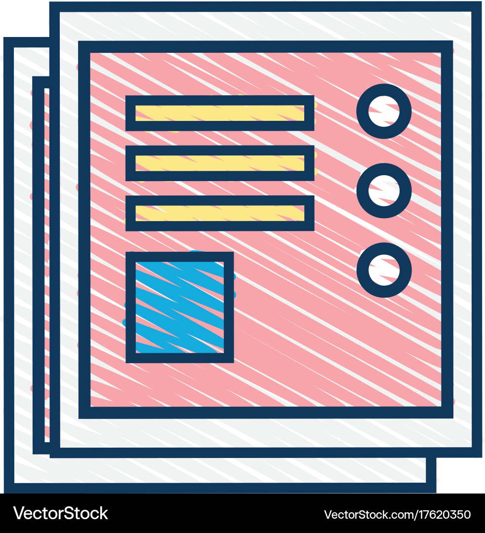 Business document with company information design Vector Image