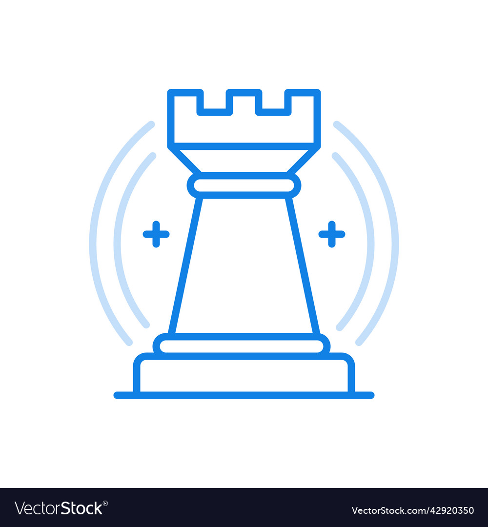 Chess rook Royalty Free Vector Image - VectorStock