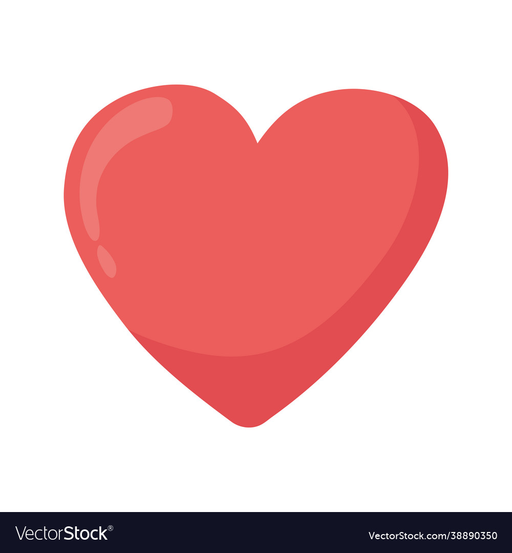 Heart love romantic Royalty Free Vector Image - VectorStock