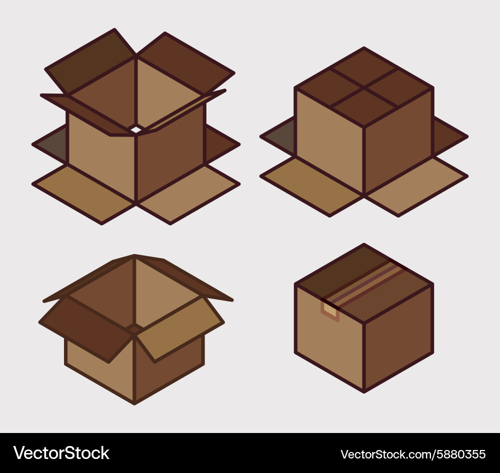 Delivery box design Royalty Free Vector Image - VectorStock