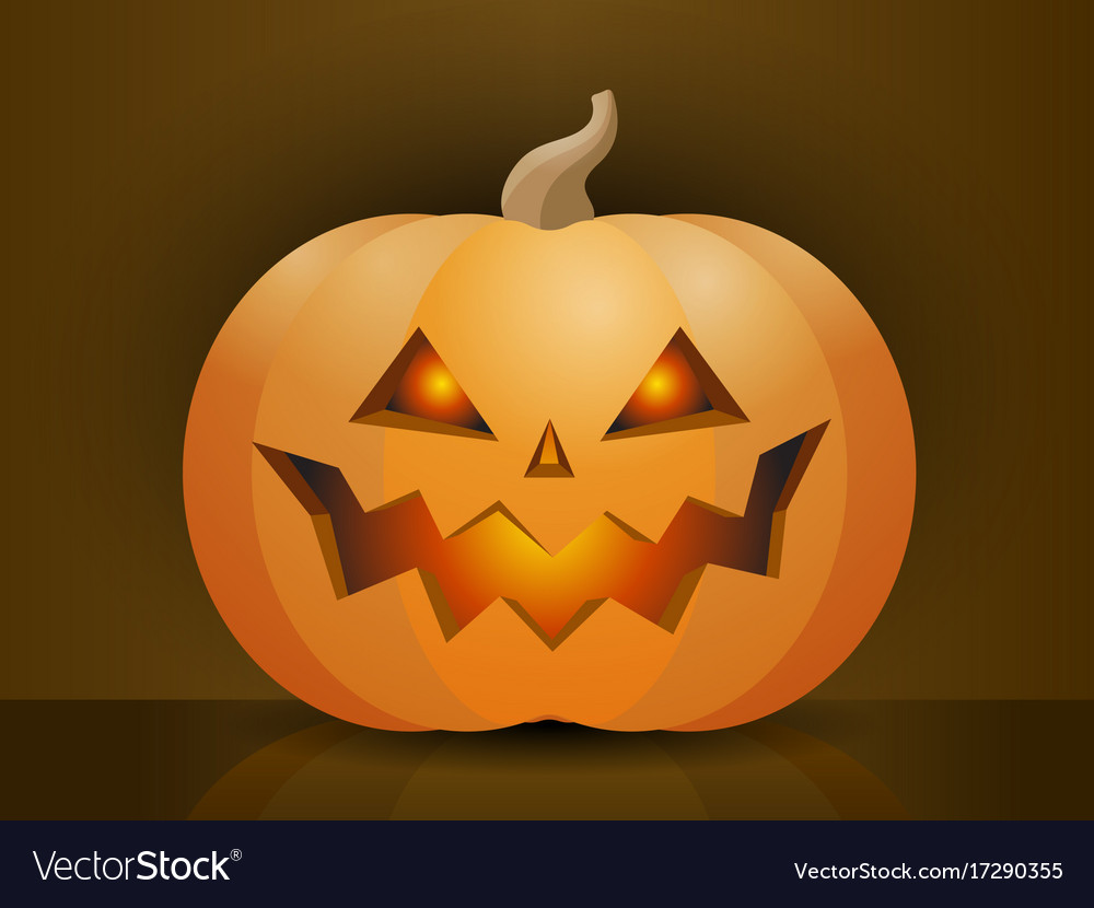 Halloween pumpkin Royalty Free Vector Image - VectorStock