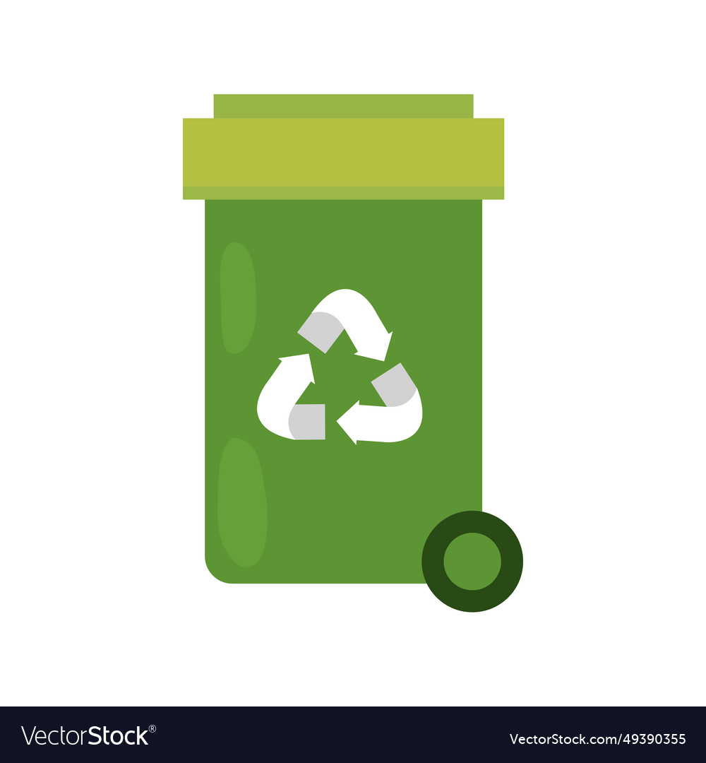 Recycle trash bin Royalty Free Vector Image - VectorStock