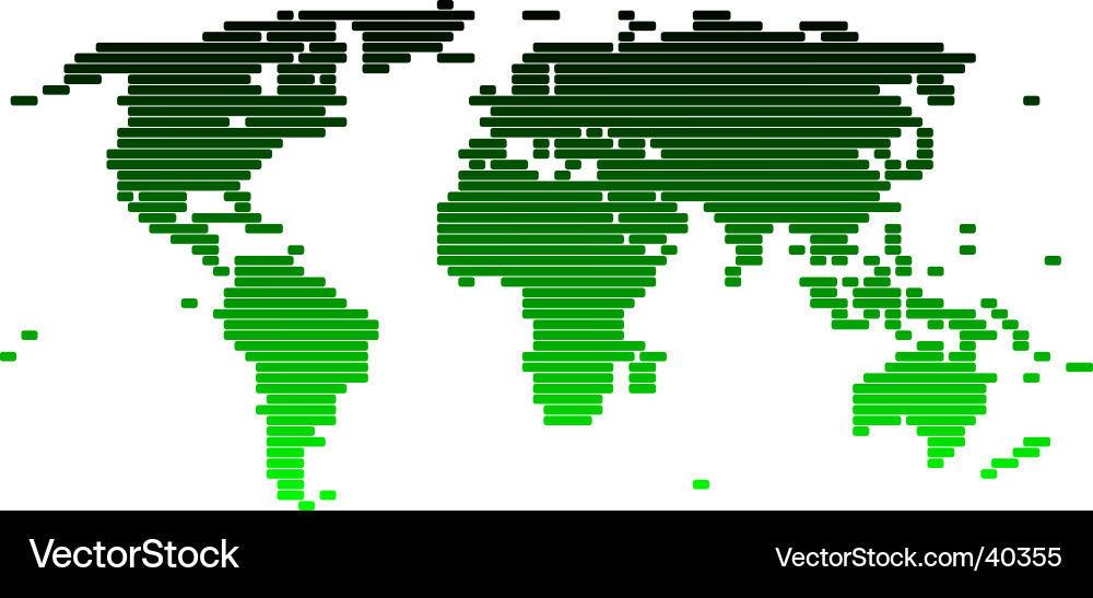 World map Royalty Free Vector Image - VectorStock
