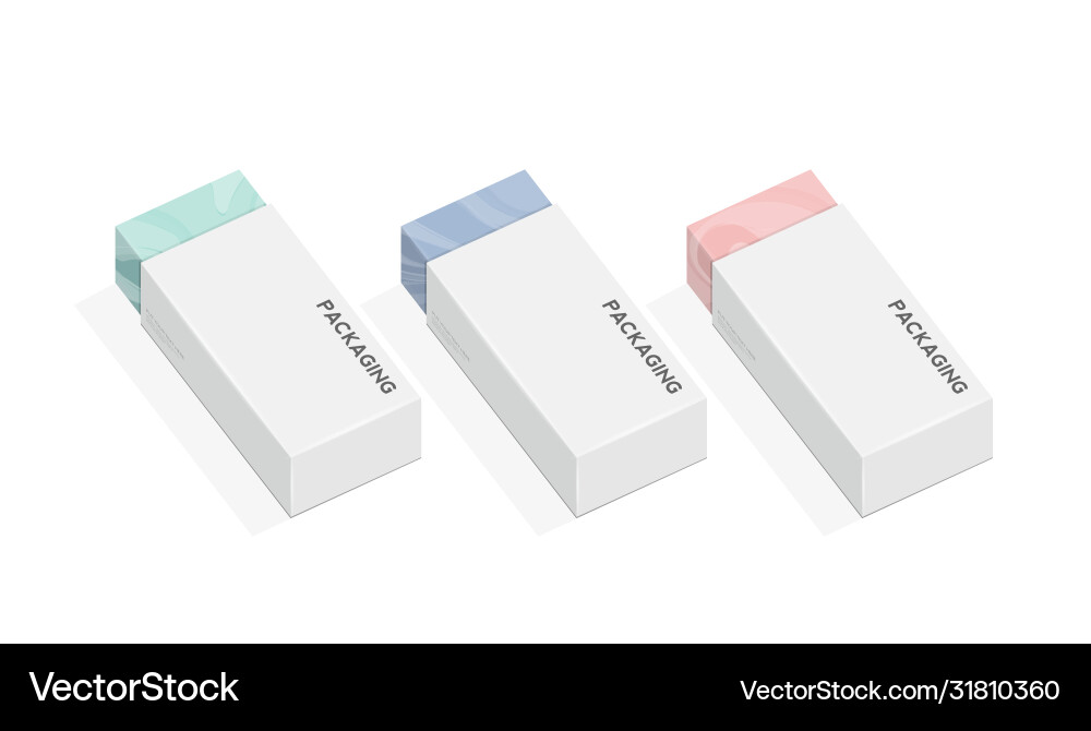Box packaging template for product design Vector Image
