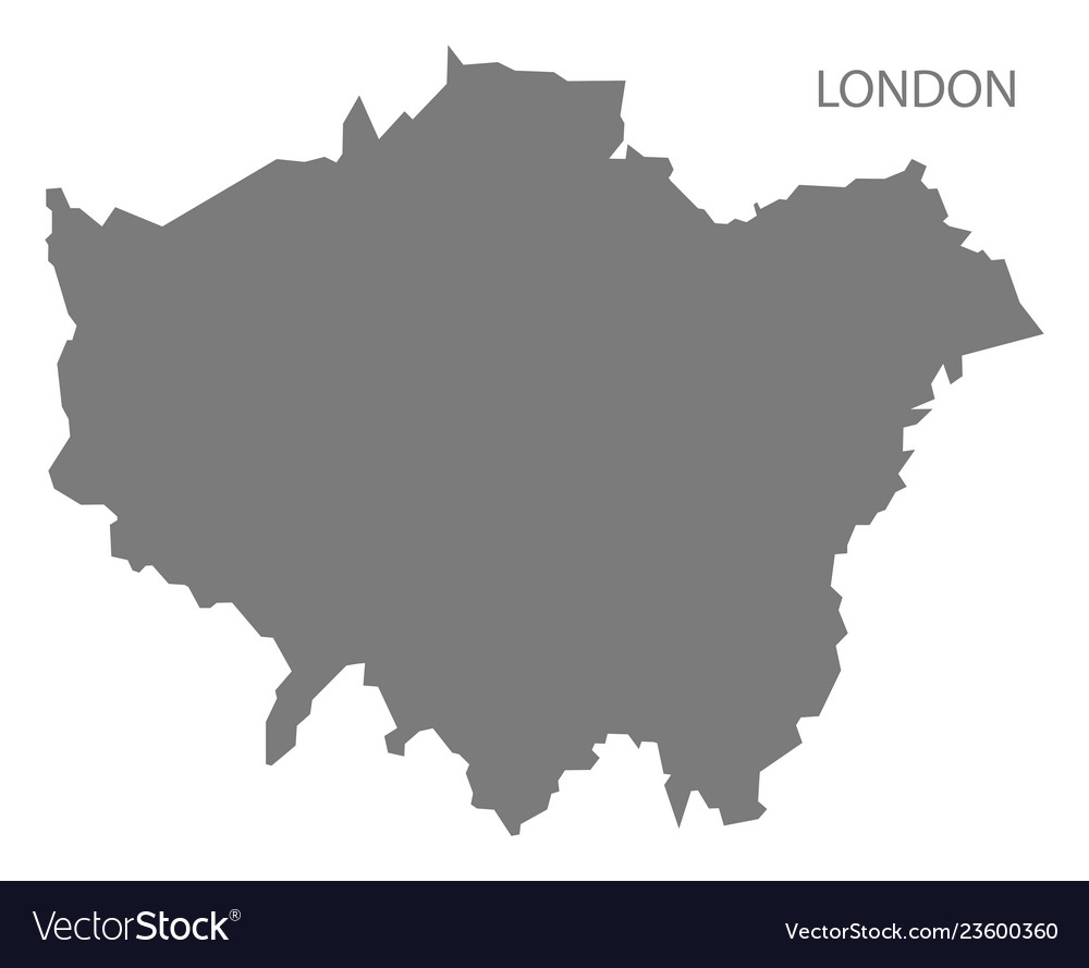 London england map grey