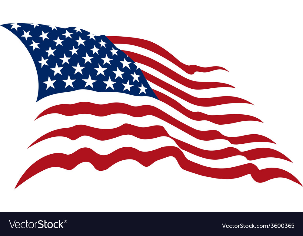 Download American flag Royalty Free Vector Image - VectorStock