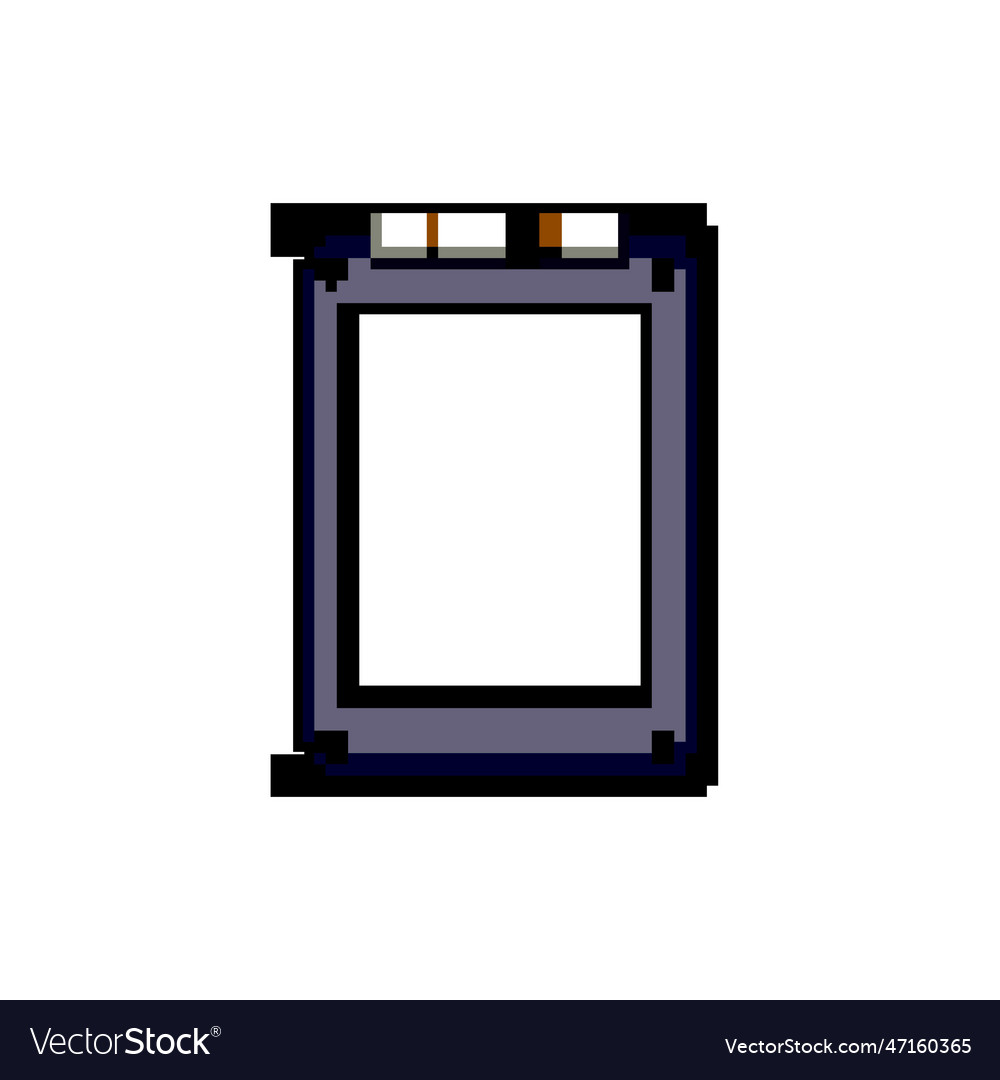 Equipment ssd storage game pixel art Royalty Free Vector