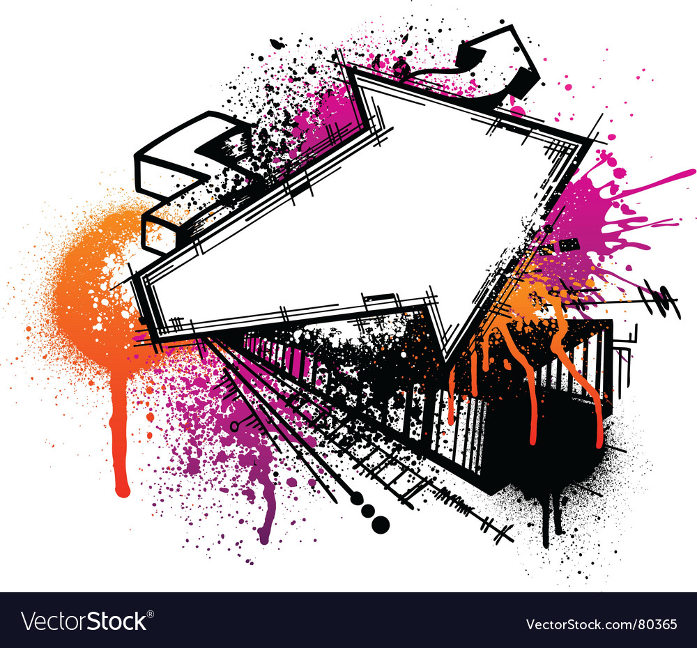 Graffiti Arrow Background Royalty Free Vector Image