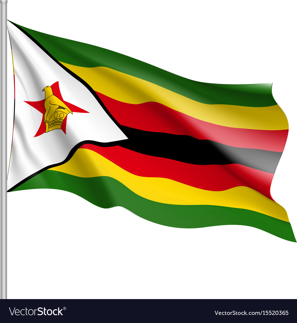 National Flag Zimbabwe Royalty Free Vector Image