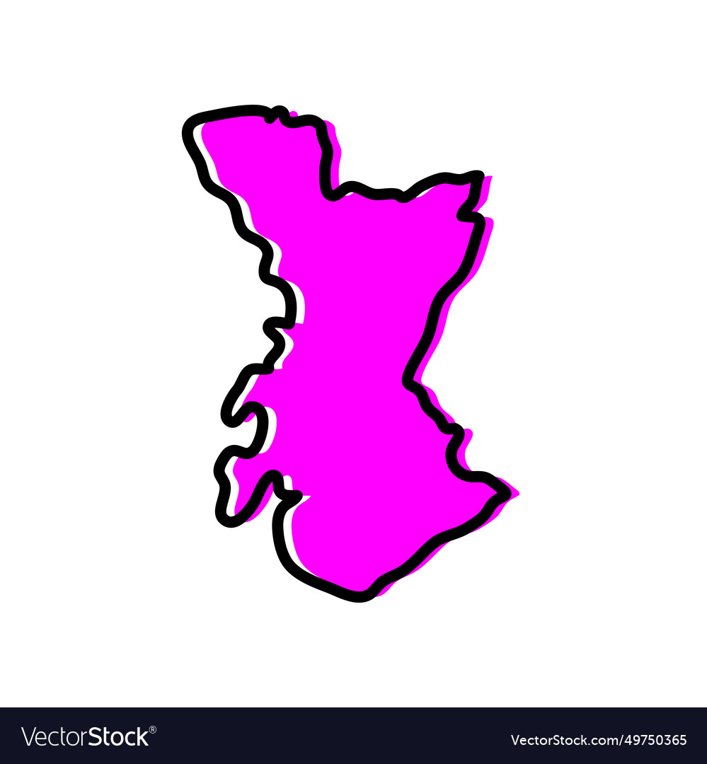 Northern province kenema district of sierra leone Vector Image