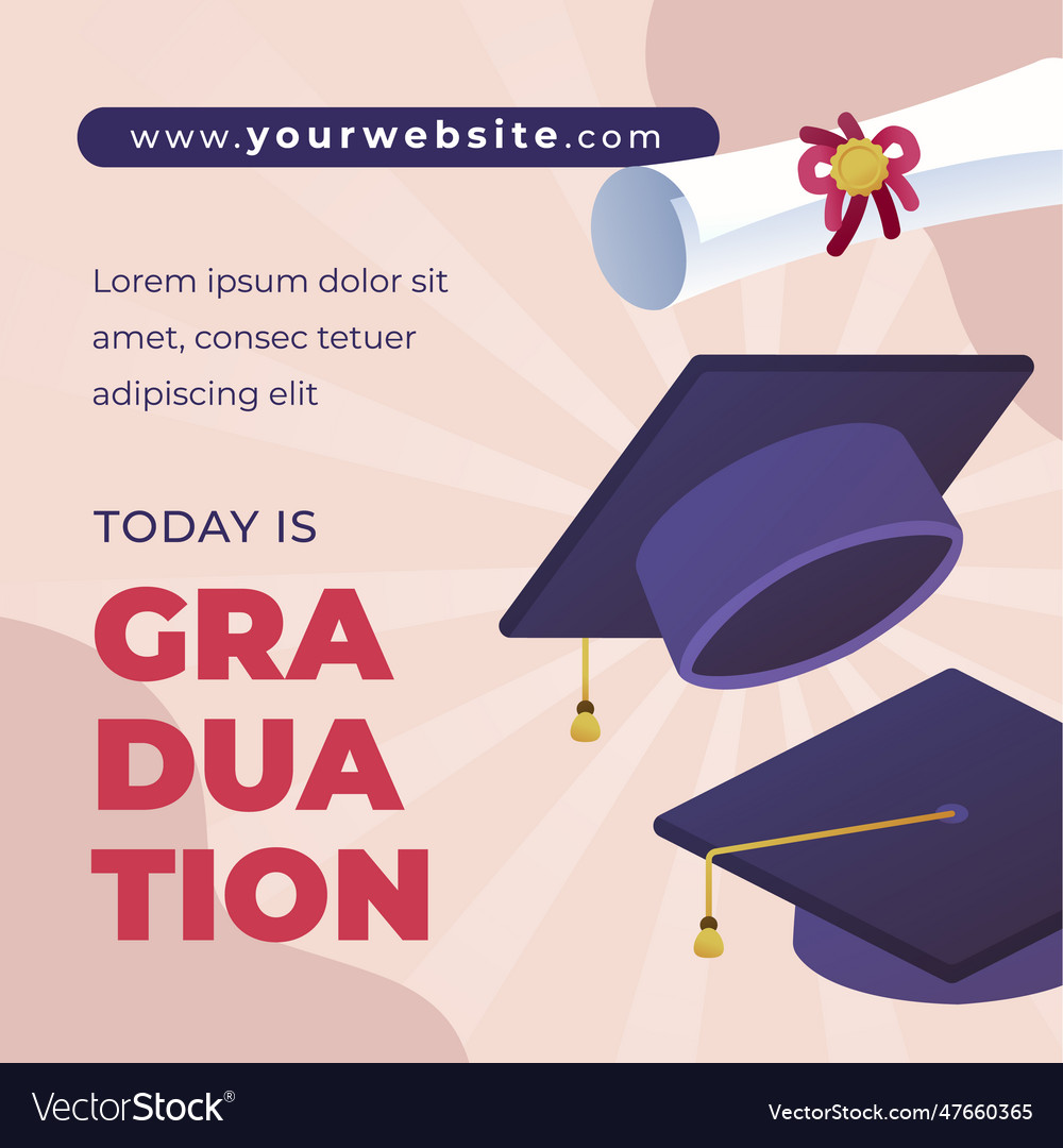 Posts set class graduation Royalty Free Vector Image