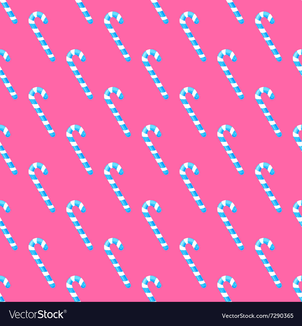 Sweet candy cane pink seamless pattern colorful Vector Image