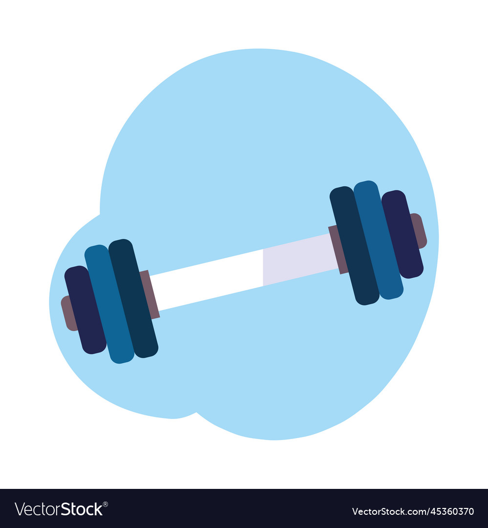 Isolated gym weight icon flat design Royalty Free Vector