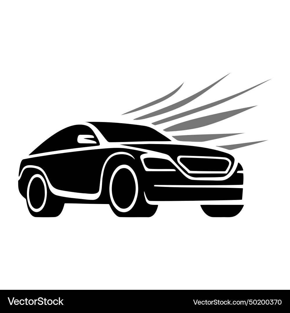Simple car logo Royalty Free Vector Image - VectorStock
