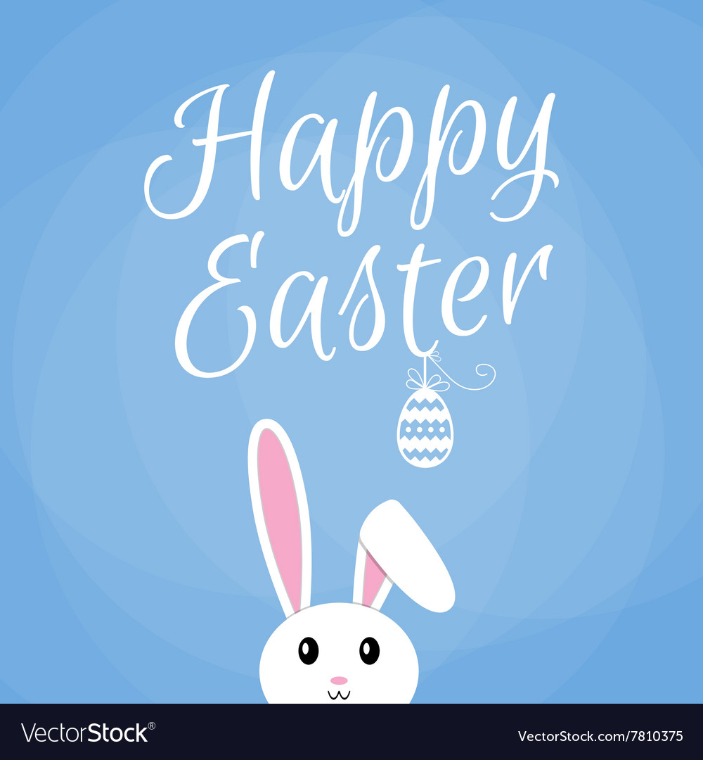 Easter bunny card Royalty Free Vector Image - VectorStock