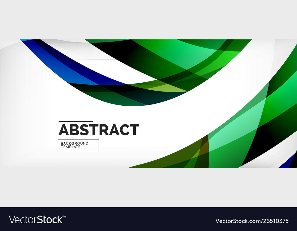 Linear wave web template Royalty Free Vector Image