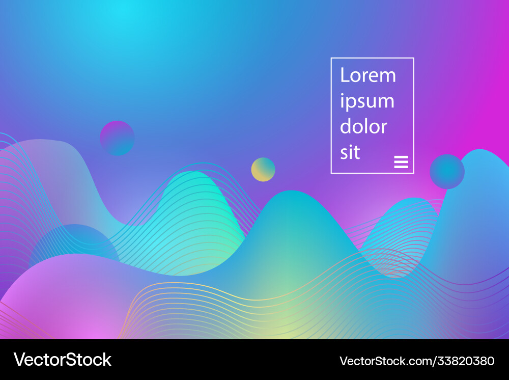 Abstract geometric background fluid shape Vector Image