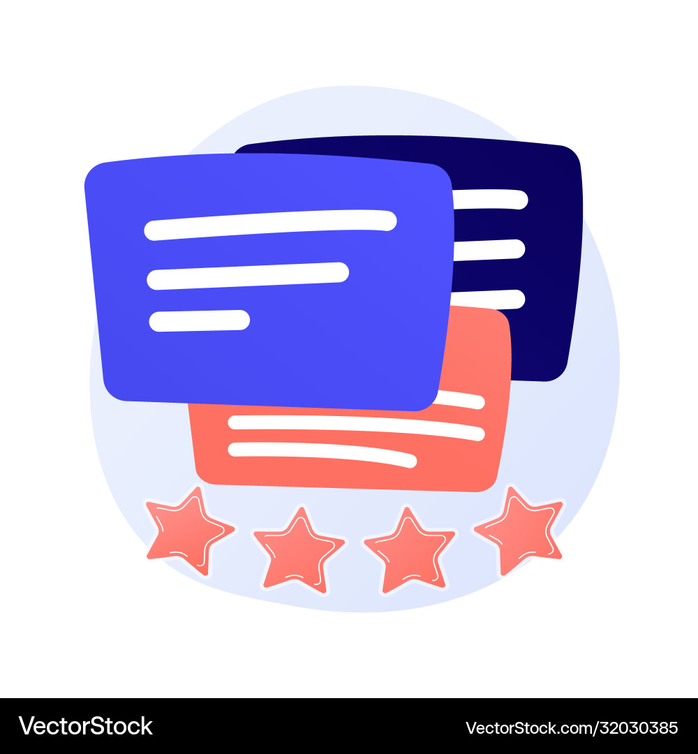 Customer experience feedback concept Royalty Free Vector