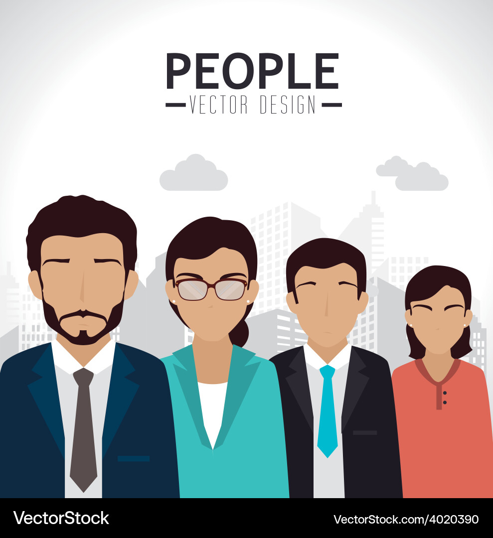 Teamwork design Royalty Free Vector Image - VectorStock