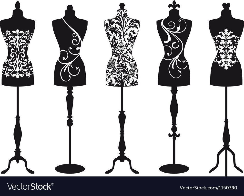 Retro Clothing Mannequin Stock Illustration - Download Image Now