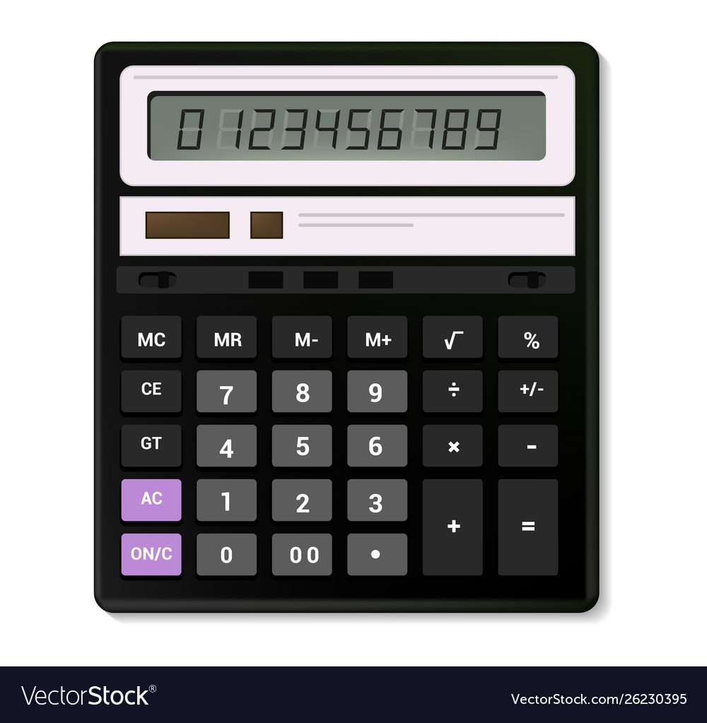 Calculator business accounting calculation Vector Image