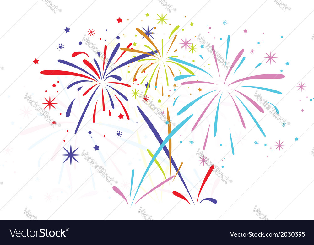 Fireworks Royalty Free Vector Image - VectorStock