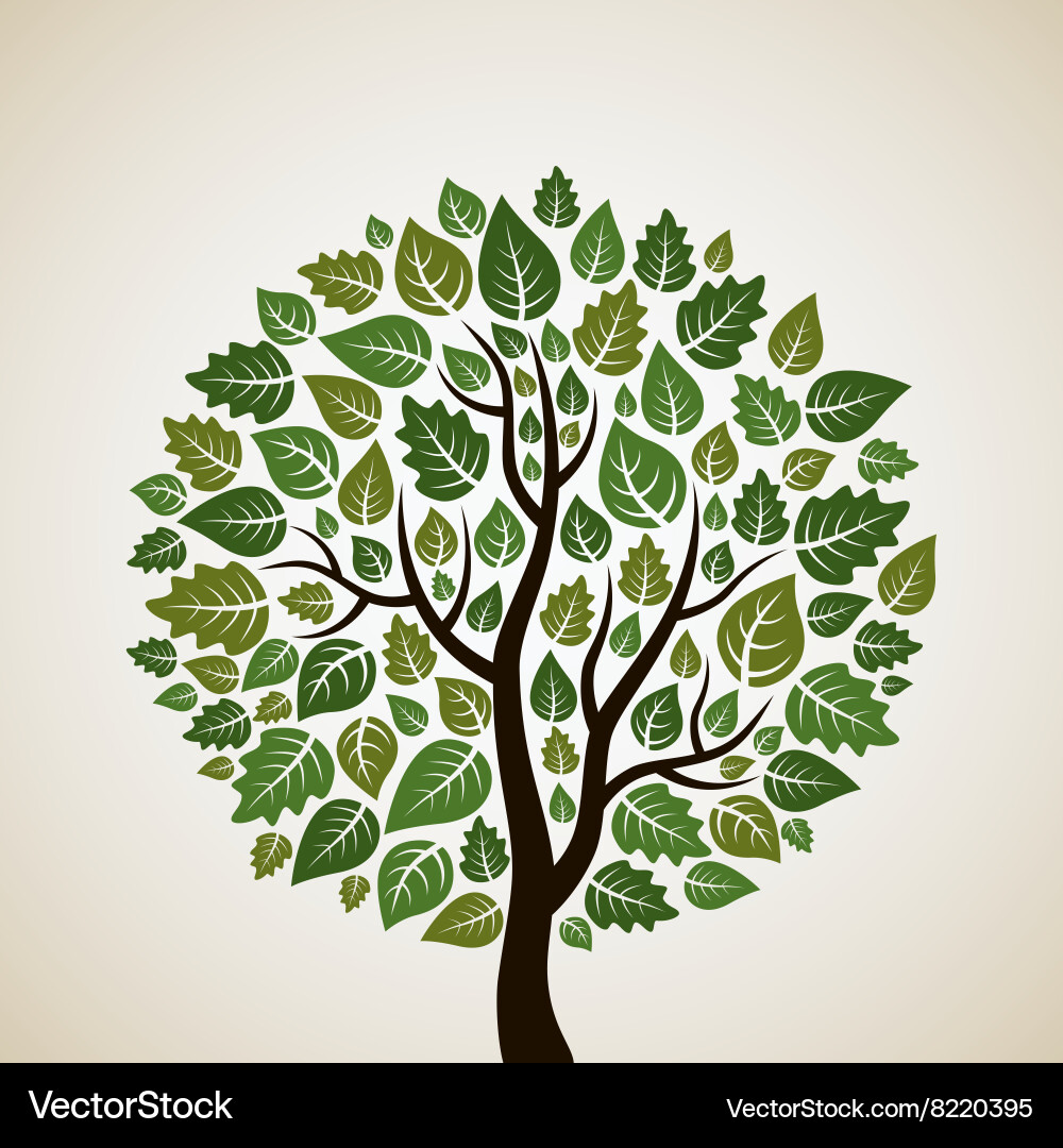 Tree2 Royalty Free Vector Image Vectorstock