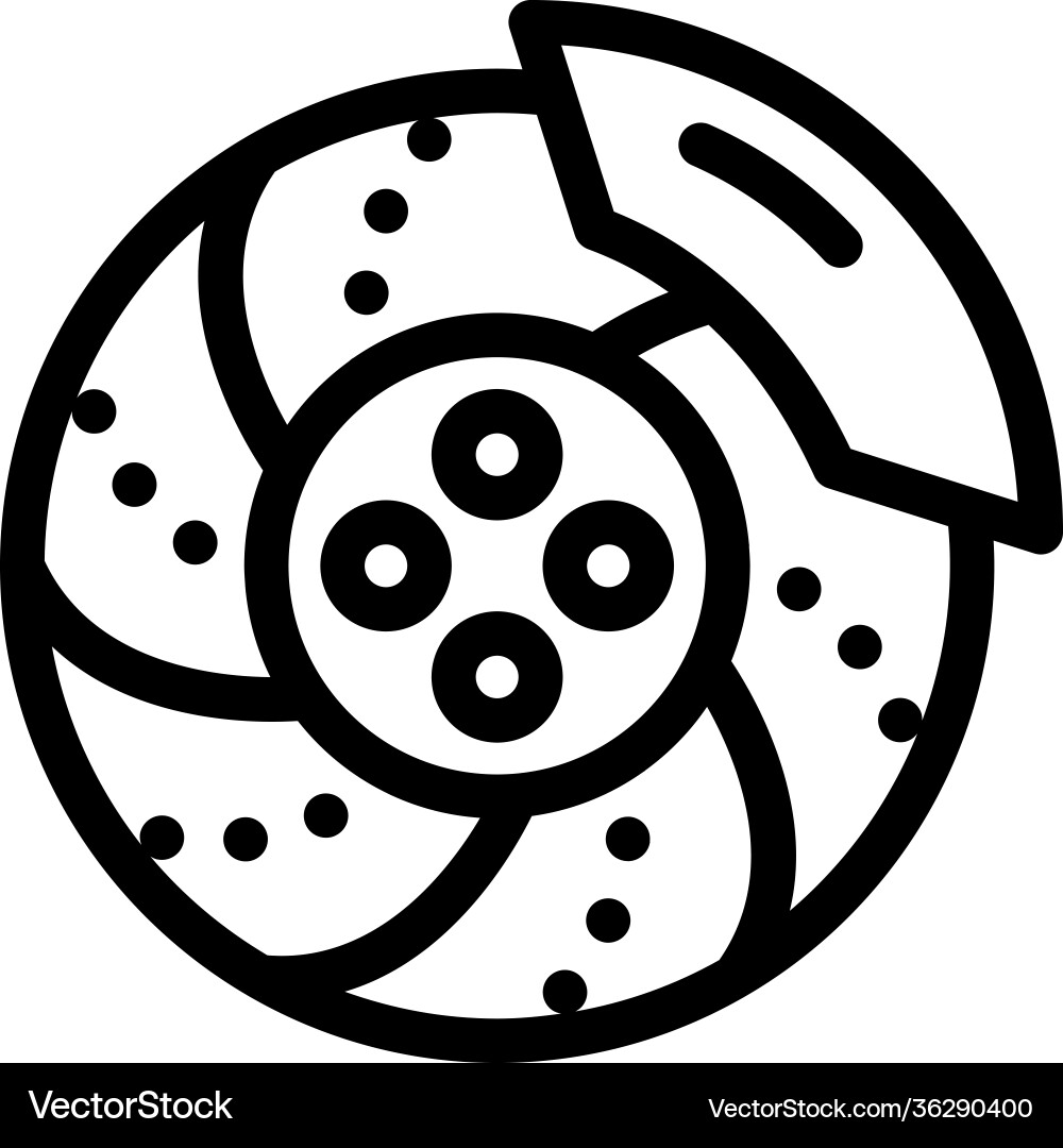 Brake disc Royalty Free Vector Image - VectorStock