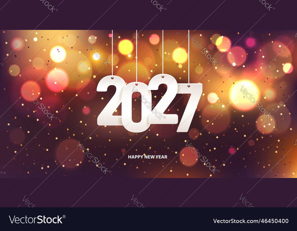 Happy new year 2027 Royalty Free Vector Image VectorStock