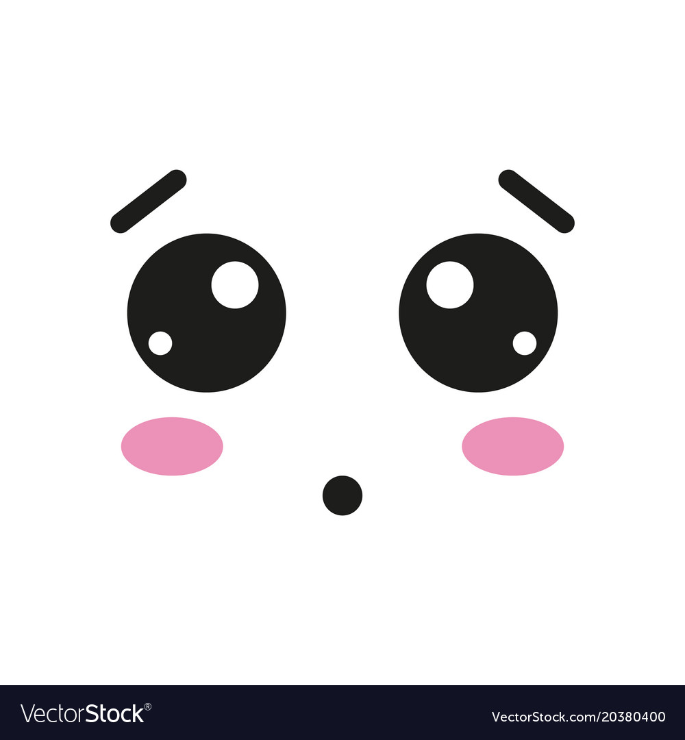 With kawaii faces Royalty Free Vector Image - VectorStock