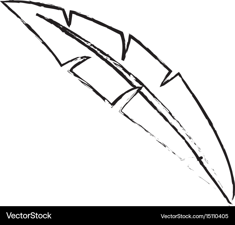 Leave Palm Tropical Natural Foliage Icon Vector Image