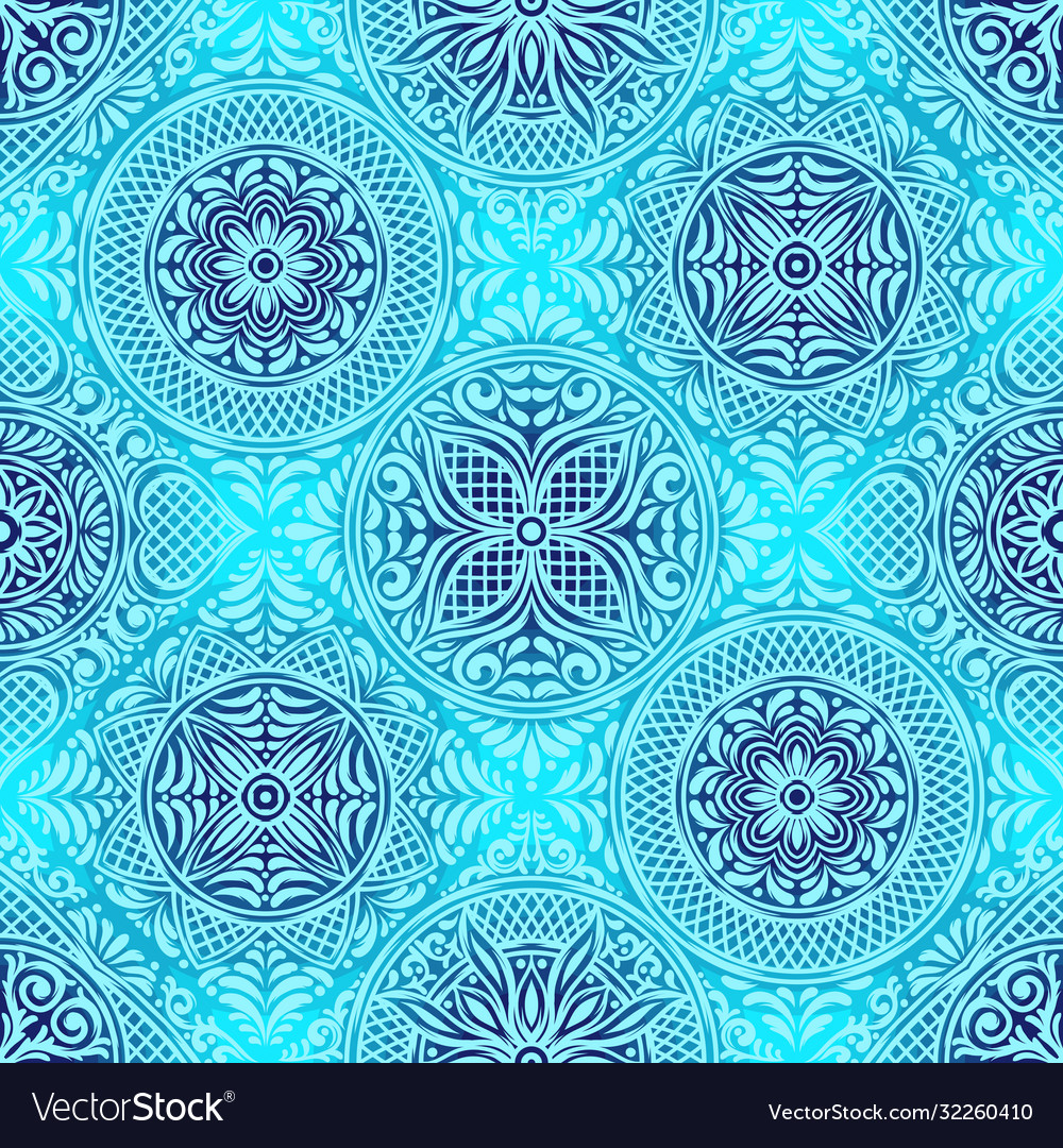 Italian ceramic tile pattern mediterranean Vector Image