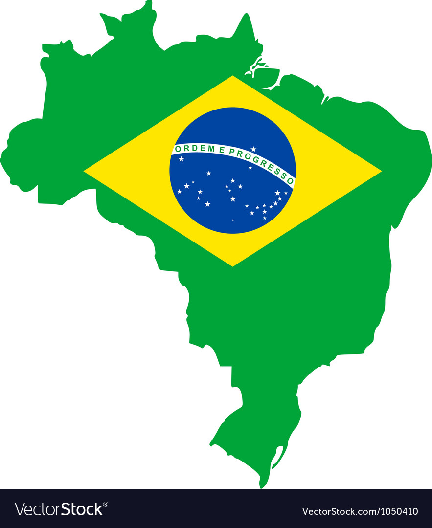 wallpapers Brazil Map Flag vectorstock
