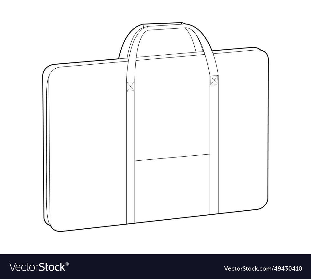 Portfolio case silhouette bag fashion accessory Vector Image