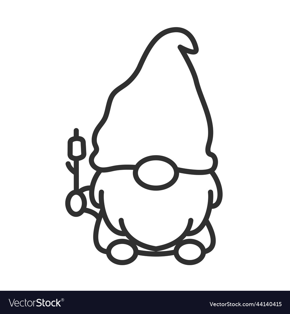 Camping gnomes three gnomes doing activities Vector Image