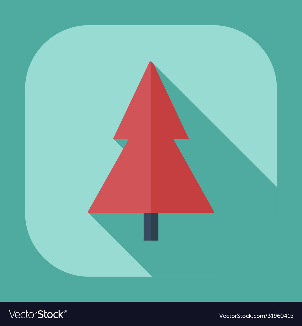 Flat modern design with shadow icons christmas