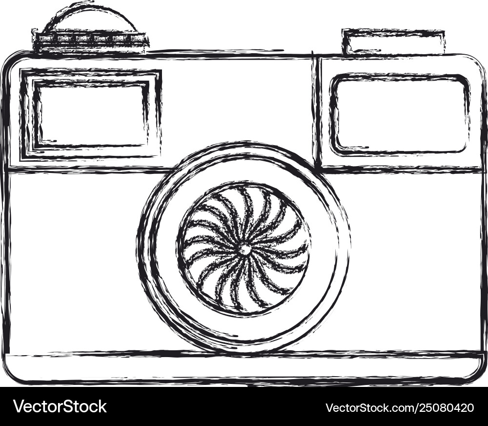 Camera photographic isolated icon Royalty Free Vector Image