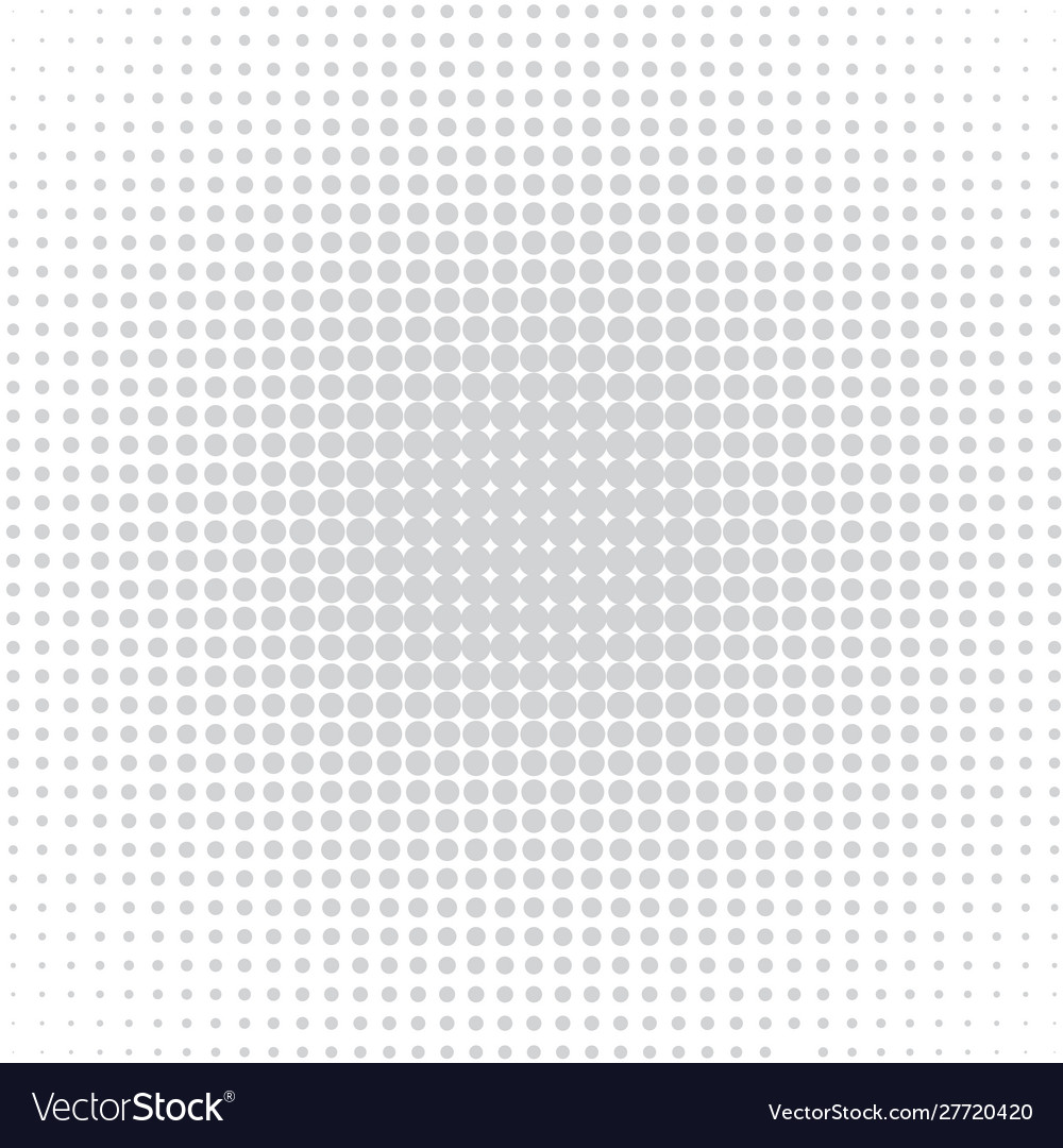 Gray polka dots on white background Royalty Free Vector