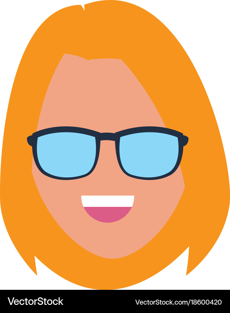 Woman with sunglasses Royalty Free Vector Image
