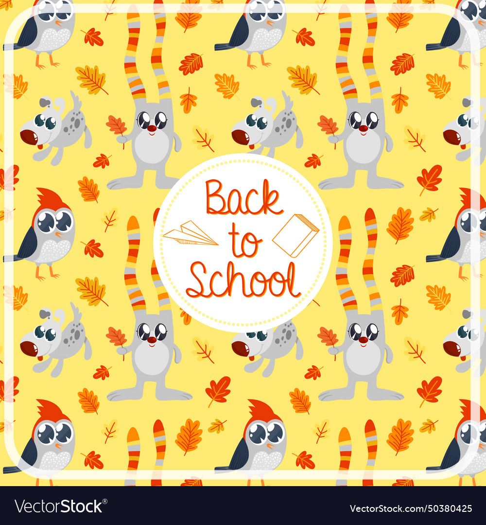 Back to school pattern background