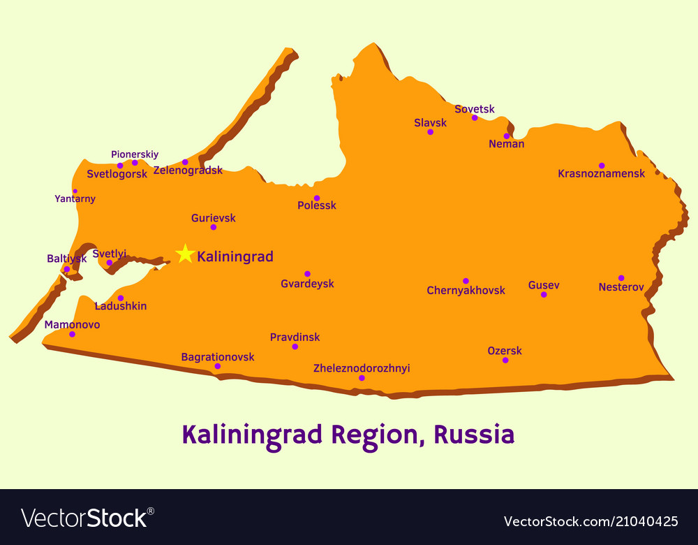 Kaliningrad Russia Map 