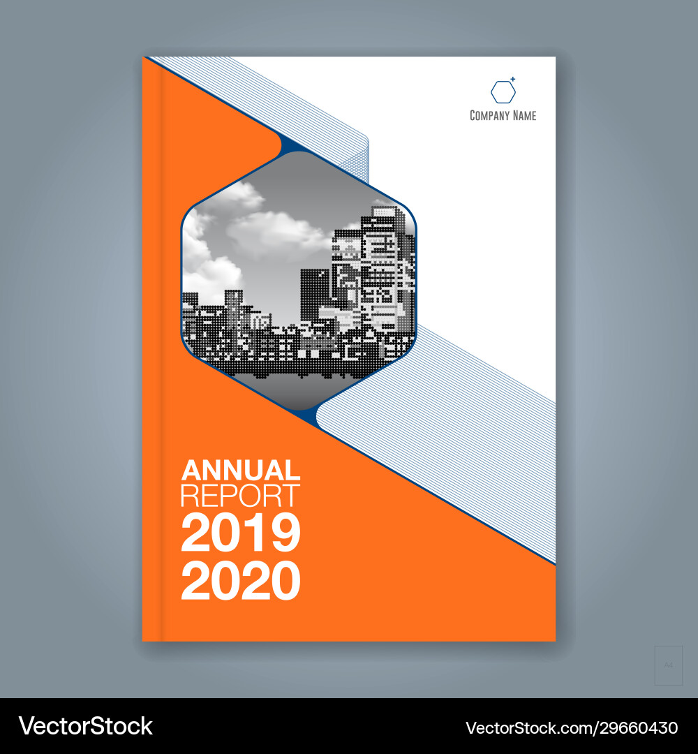 Cover annual report 1630 Royalty Free Vector Image