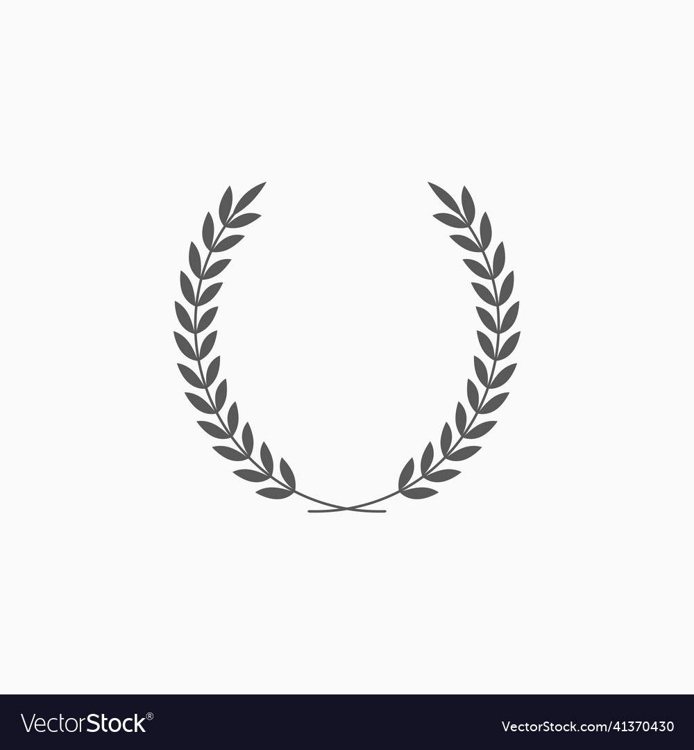 Laurel wreath icon Royalty Free Vector Image - VectorStock