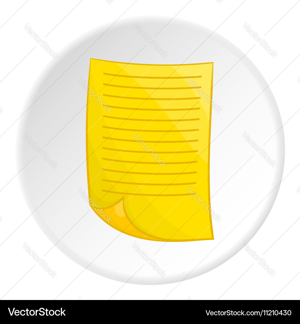 Paper icon cartoon style Royalty Free Vector Image