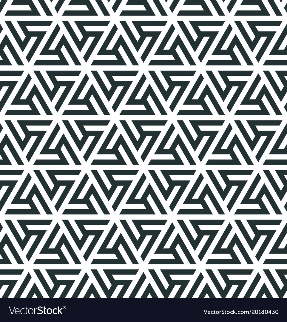 Pattern of a triangular ornament Royalty Free Vector Image